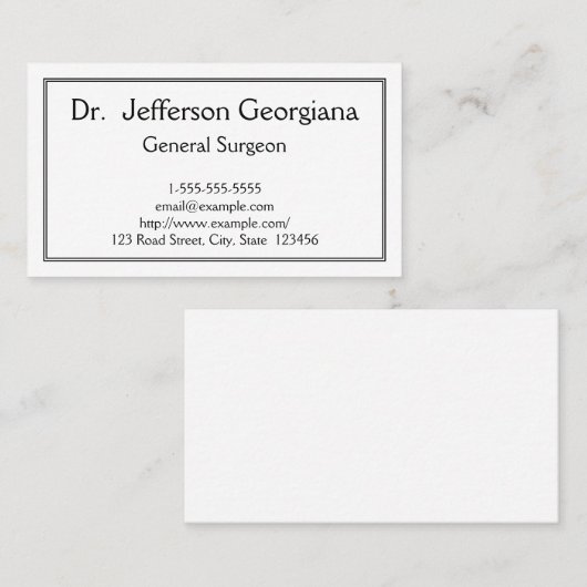 基本的なSurgeon大将の名刺 名刺 (正面/裏面)