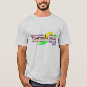 基本的なTシャツ: カリフォルニア女の子のスケートボード Tシャツ