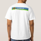 基本的なTシャツ、前部および背部ロゴ Tシャツ (裏面)