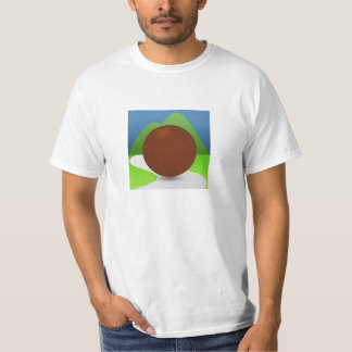 基本的なTシャツ、前部および背部ロゴ Tシャツ