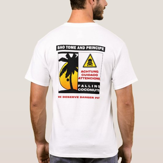 基本的なTシャツ; 大使館STP; 危険の支払に値して下さい Tシャツ (裏面)