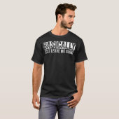 基本的にひとりにして面白いフレーズ ヴィンテージ Tシャツ (正面フル)