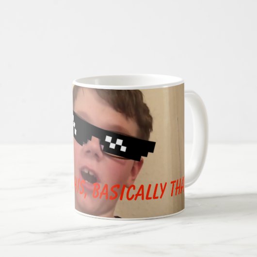 基本的にRedstone Gamer64 YouTubeのマグのデザイン コーヒーマグカップ (正面右)