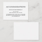 基本的エレガントな白黒 | 宿泊施設 エンクロージャーカード (正面/裏面)