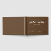 基本的エレガントな葬儀客名簿 ゲストブック (全面)