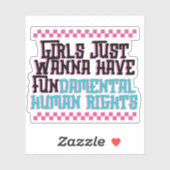 基本的人権を望む少女たち シール (シート)