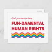 基本的人権を望む少女たち ポストカード (正面/裏面)