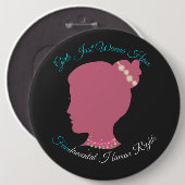 基本的人権を望む少女たち 缶バッジ (正面&裏面)