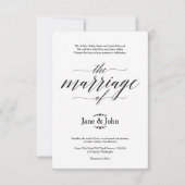 基本結婚式招待状 招待状 (正面)