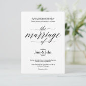 基本結婚式招待状 招待状 (スタンド正面)