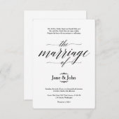 基本結婚式招待状 招待状 (正面/裏面)