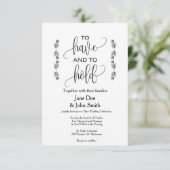 基本結婚式招待状 招待状 (スタンド正面)