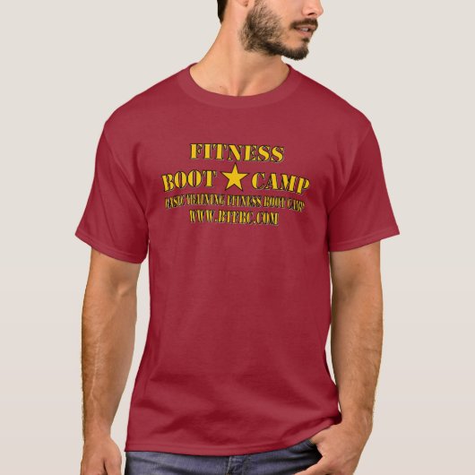 基本訓練のフィットネスの基礎訓練キャンプ Tシャツ (正面)