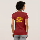 基本訓練のフィットネスの馬蝿の幼虫のキャンプ Tシャツ (裏面フル)