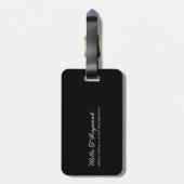 基本識別名黒 ラゲッジタグ (裏面縦)