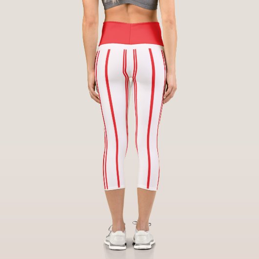 「基本赤と白的なストライプ」の高い上昇率 カプリレギンス (裏面)