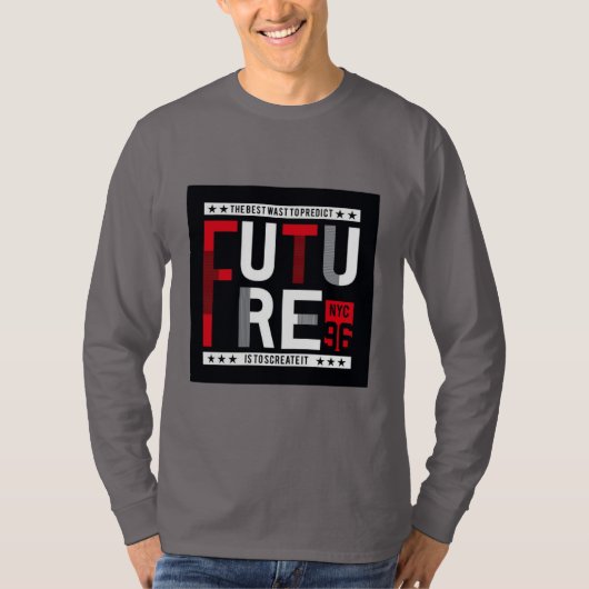 基本長袖ブラック Tシャツ (正面)