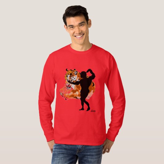 基本長袖Tシャツ:タイガース Tシャツ (正面フル)