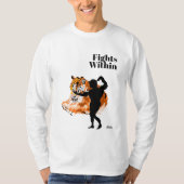 基本長袖Tシャツ:内で戦う Tシャツ (正面)