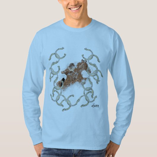 基本長袖Tシャツ:連鎖反応 Tシャツ (正面)