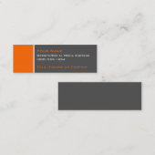 基本2色オレンジ2 スキニー名刺 (正面/裏面)