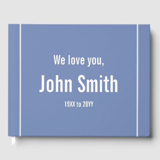 基本・エレガント葬儀・メモリアル招待帳 ゲストブック (正面)