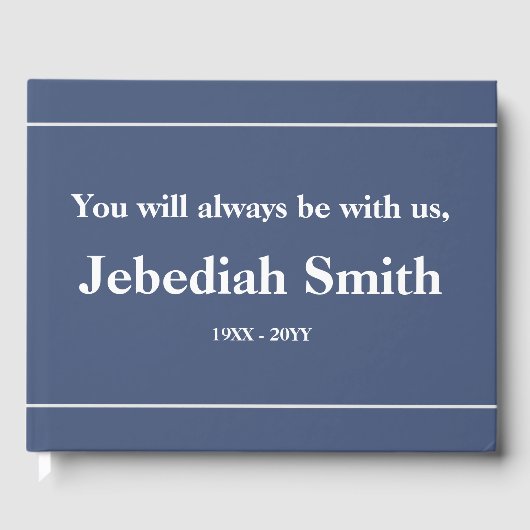 基本・パーソナライズされた葬儀案内書 ゲストブック (正面)