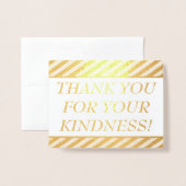 基本、プレーン"ありがとう親切！" カード (封筒付き正面)