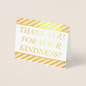 基本、プレーン"ありがとう親切！" カード (正面)