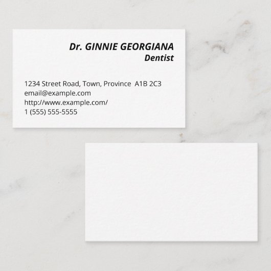 基本、企業のスタイル名刺 名刺 (正面/裏面)