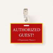 基本「認定ゲスト！」 バッジ (裏面クリップ)
