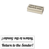 基本「送信者に戻る!」 ゴム印 (押印)