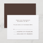 基本：: Mocca :: Response Card 出欠カード (正面/裏面)
