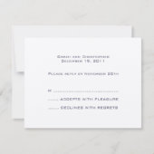 基本：: Night Blue :: Response Card 出欠カード (正面)