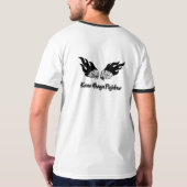 基本Krav Magaの戦闘機 Tシャツ (裏面フル)