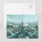 基本wintertownの休日の郵便はがき シーズンポストカード (正面/裏面)