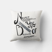 基準を下げないで！ クッション (裏面)