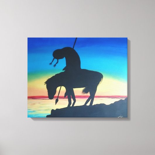 基準線の終点 キャンバスプリント (正面)