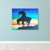 基準線の終点 キャンバスプリント (インサイチュ (ウッドフロア))