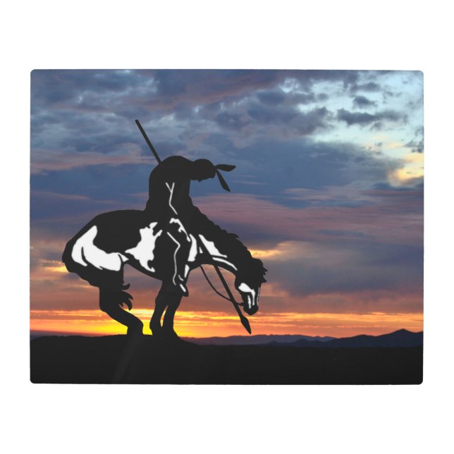 基準線の終点 メタルプリント (正面)