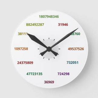 基盤36の数学の時計 ラウンド壁時計