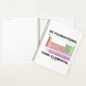 基礎となる要考え素（周期表） プランナー手帳 (ディスプレー)