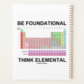 基礎となる要考え素（周期表） プランナー手帳 (裏面)