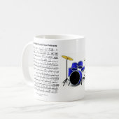 基礎のドラムキット コーヒーマグカップ (正面左)