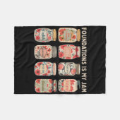 基礎クリカルな会話は私のジャムのホームシック フリースブランケット (正面(横))