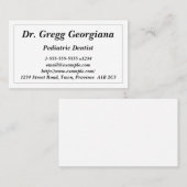 基礎小児歯医用名刺 名刺 (正面/裏面)