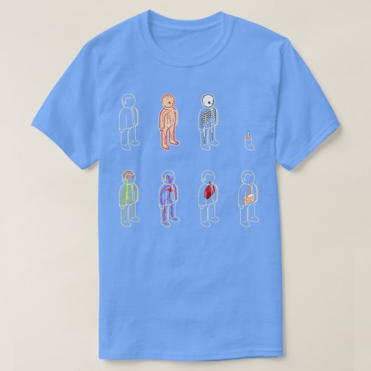 基礎解剖学 Tシャツ (デザイン正面)