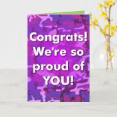 基礎訓練キャンプの卒業カード カード (黄色い花)