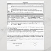 基礎麻酔記録 (裏面)