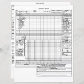 基礎麻酔記録 (正面/裏面)